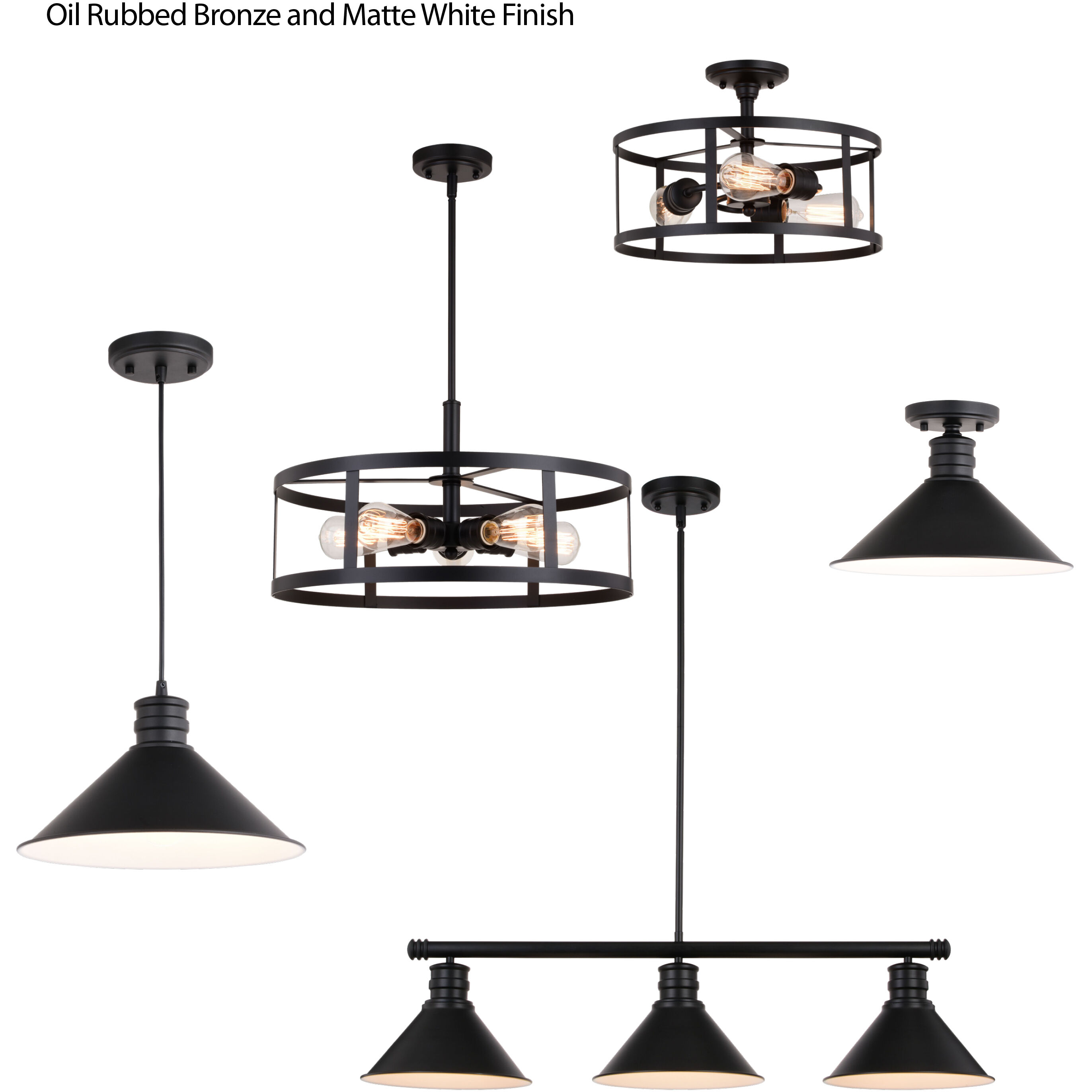 Akron LED 20 inch Oil Rubbed Bronze Pendant Ceiling Light